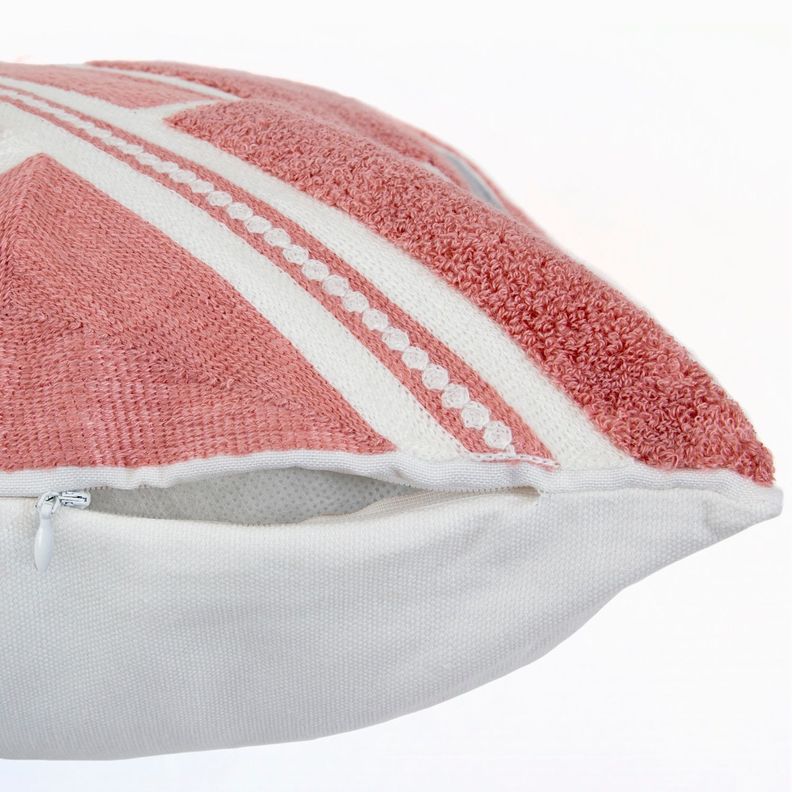 Cojin Mas Funda DecorativaTextura Palo Rosas y Perla 45x45 cm-2