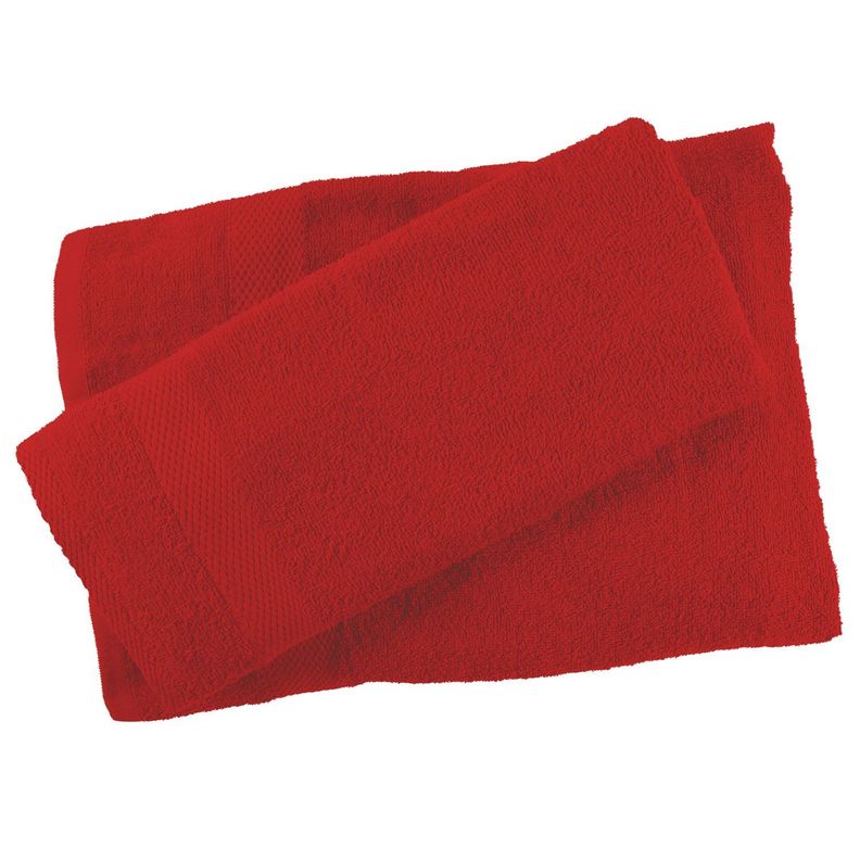 Set De Toallas Roja Rojo