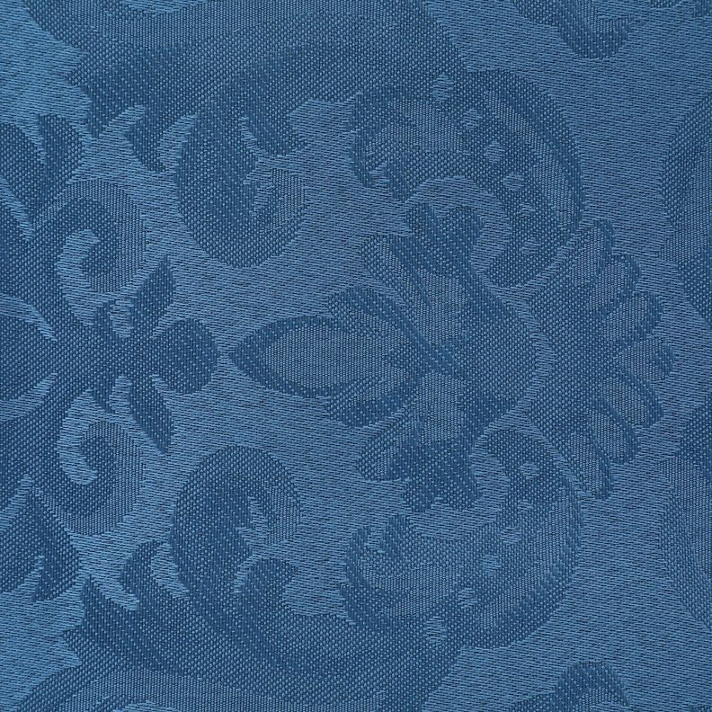 Mantel Redondo Flor De Lis Azul Elèctrico-1