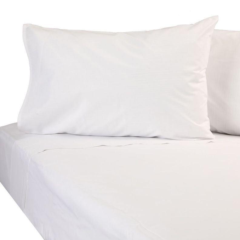 Sabana Lisa  2 plazas 200 Hilos Blanco