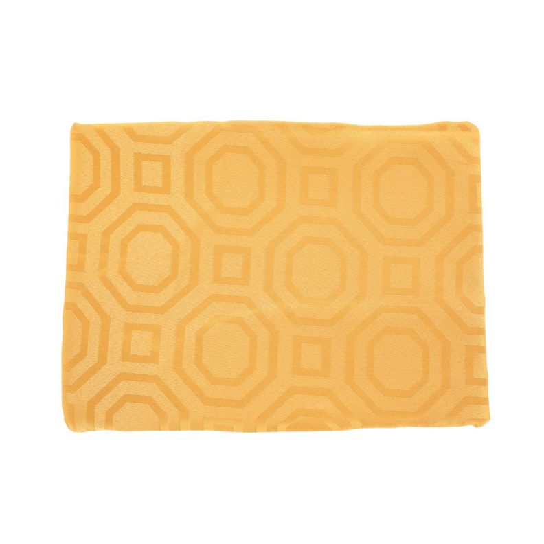 Mantel Cuadrado Geometrico Amarillo 150x150 cm-2
