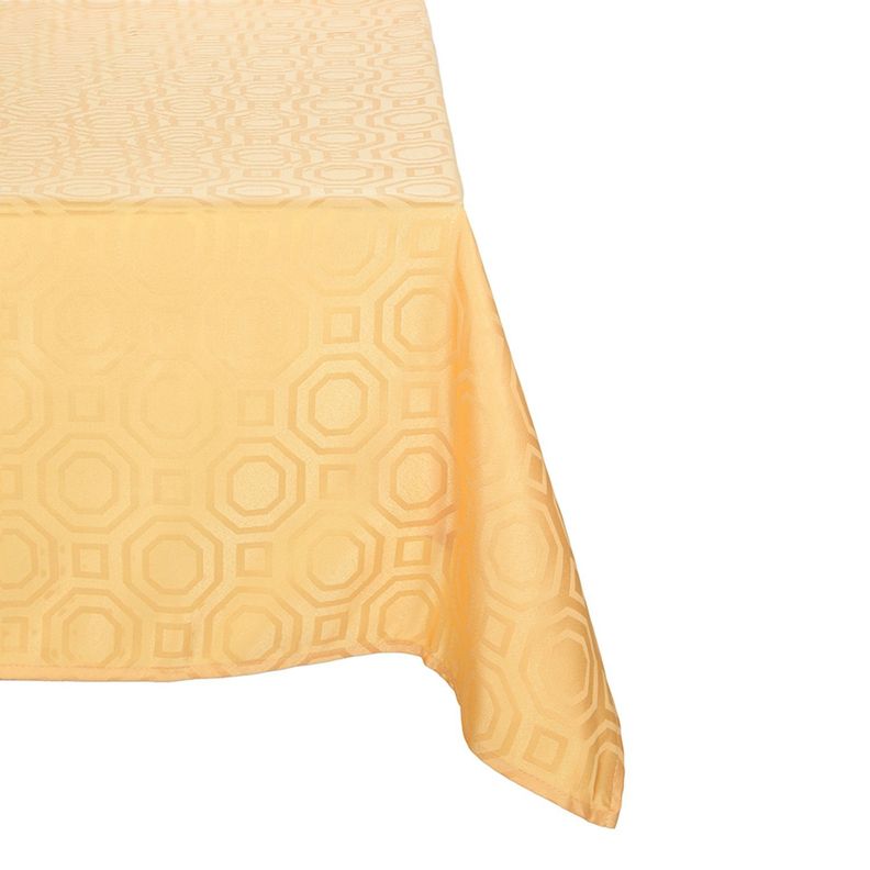 Mantel Cuadrado Geometrico Amarillo 150x150 cm-0