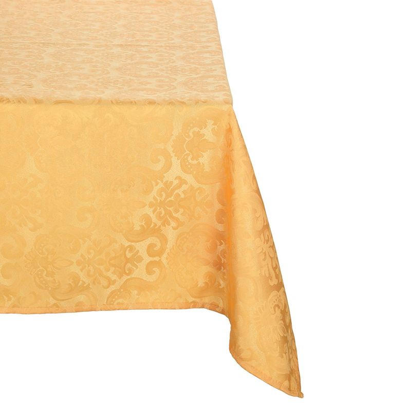 Mantel Rectangular Flor De Lis Amarillo 140cm x 220cm-0