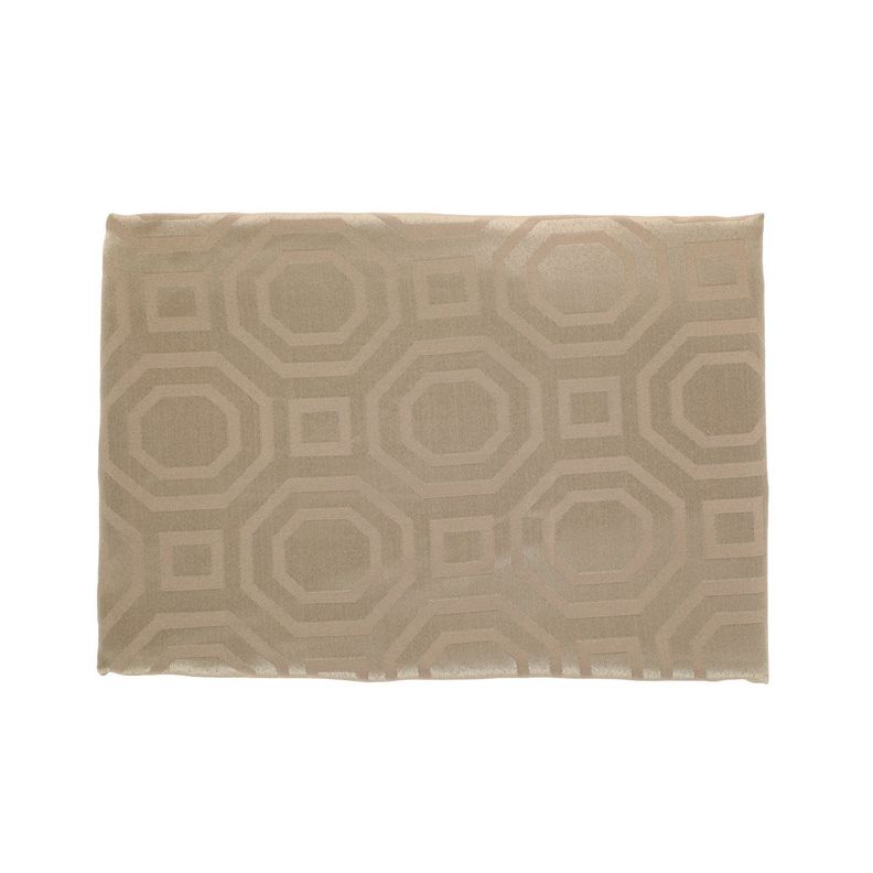 Mantel Cuadrado Geometrico Cafè 150x150 cm-2