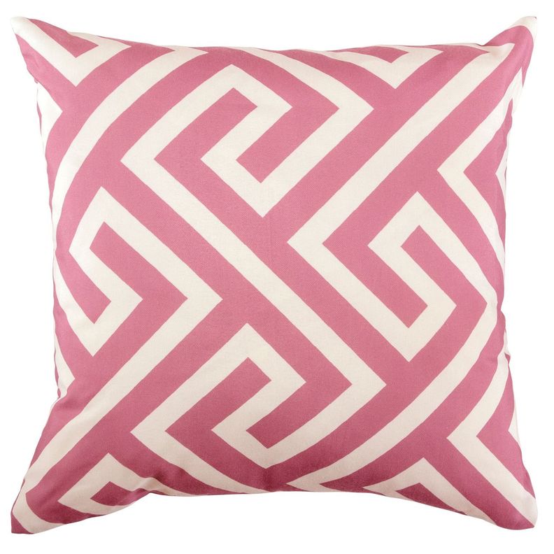 Cojin  Mas Funda Decorativa Geometrico Palo De Rosa 45x45 Cm-0