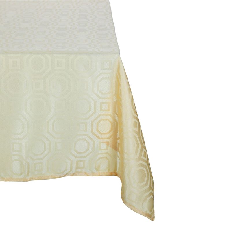 Mantel Rectangular Geometrico Crema 140cm x 220cm-0