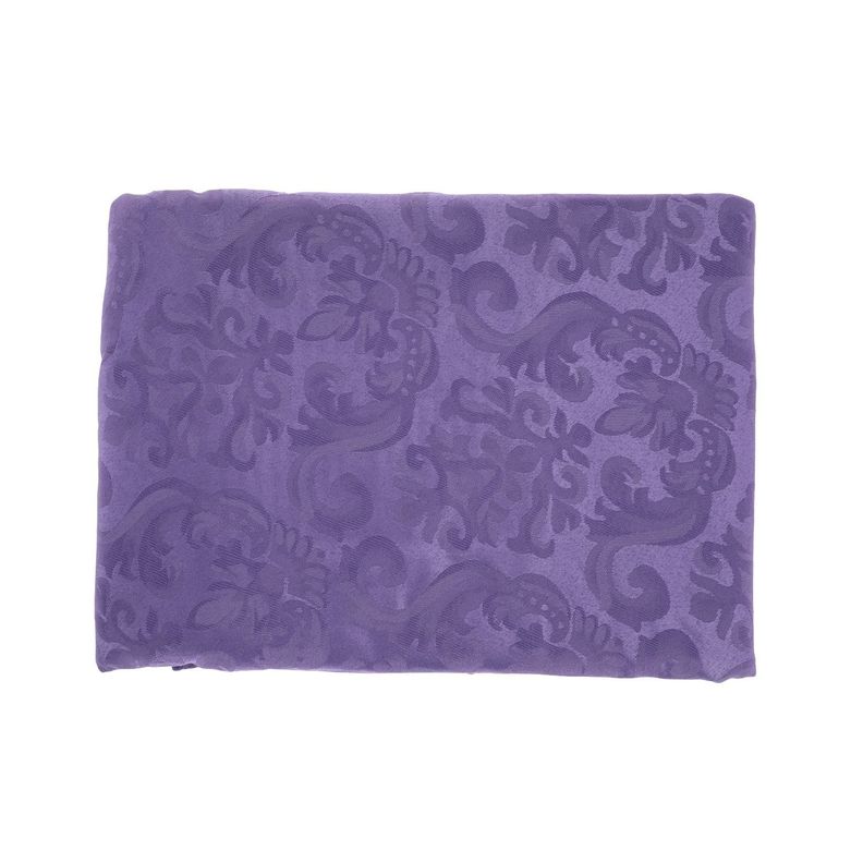 Mantel Cuadrado Flor De Lis Morado 150x150 cm-2