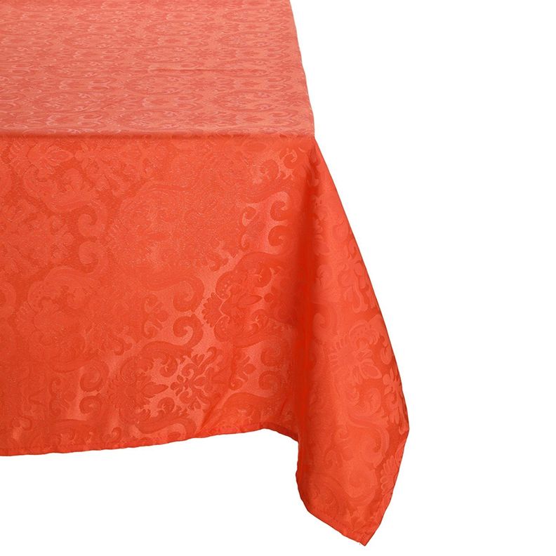 Mantel Rectangular Flor De Lis Naranjo 140cm x 220cm-0