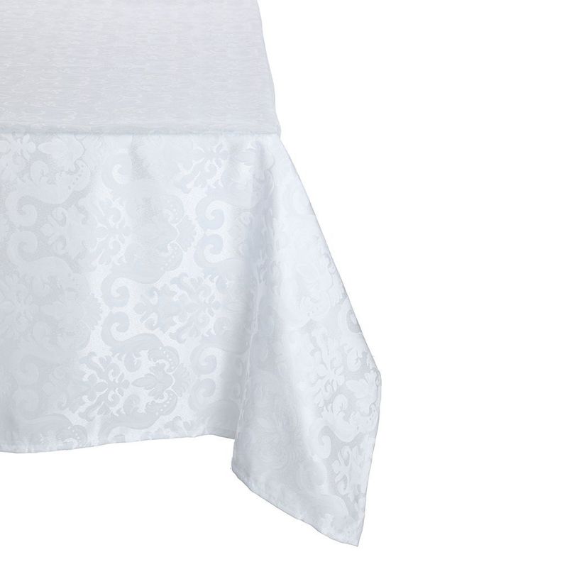 Mantel Rectangular Flor De Lis Blanco 140cm x 220cm-0