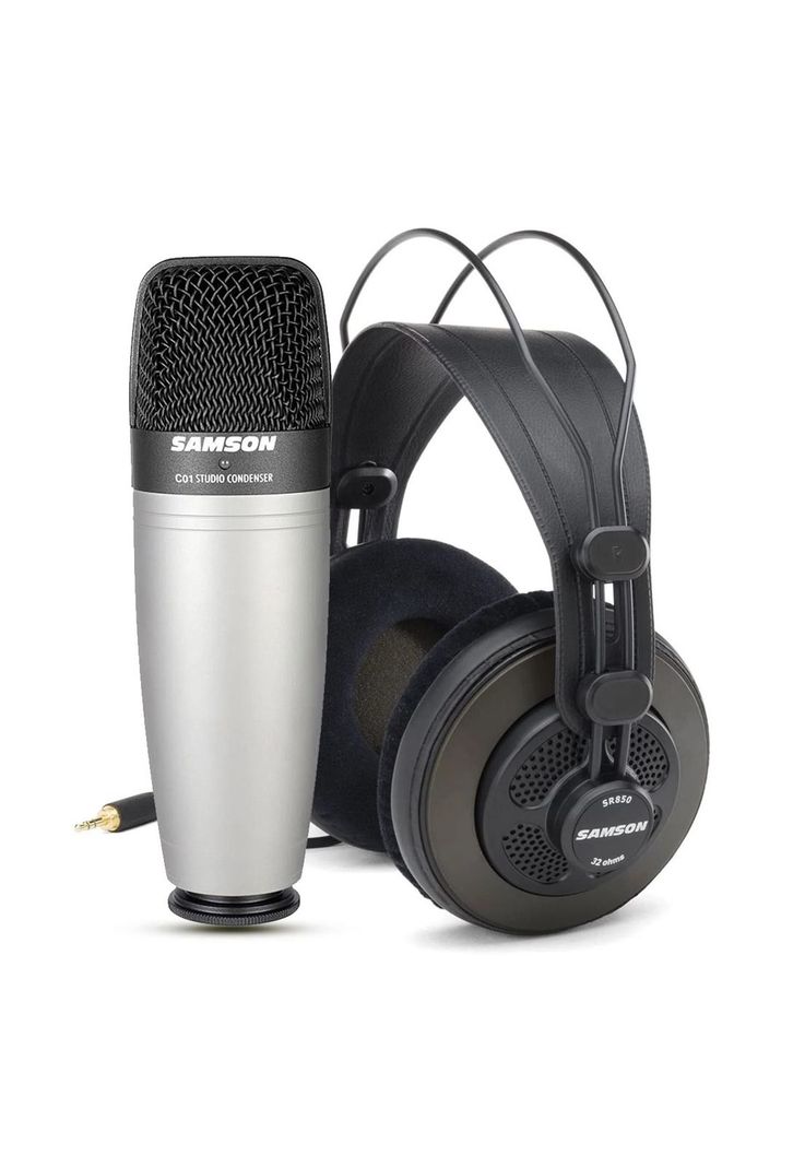 Pack Samson Micrófono C01 Y Audífonos Samson Sr850-0