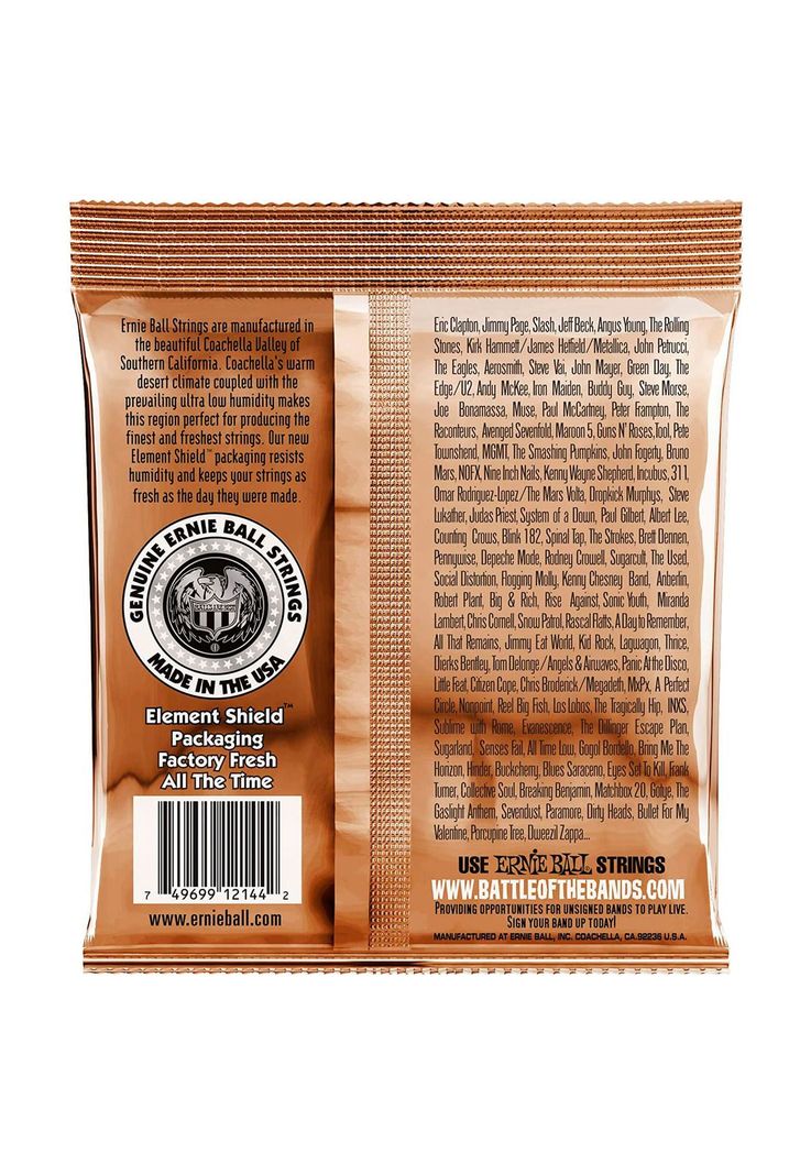 CUERDAS GUITARRA FOLK PHOSPHOR BRONZE ERNIE BALL P02144-1