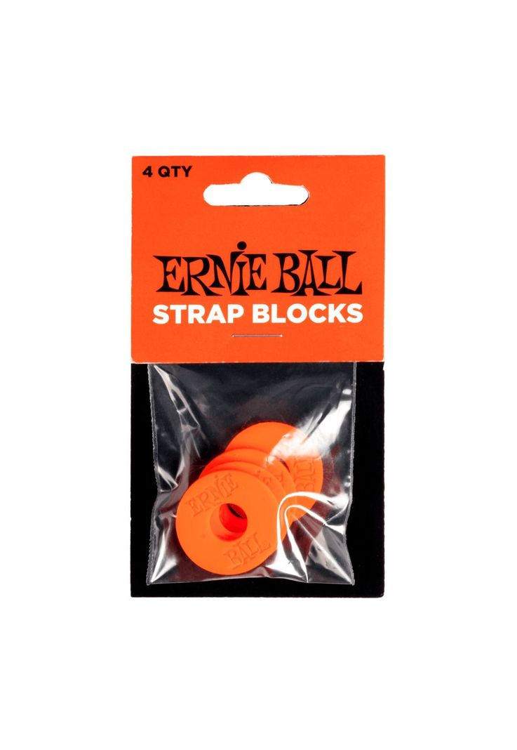 Straps Blocks Ernie Ball P05620 Rojo 4 unidades-0