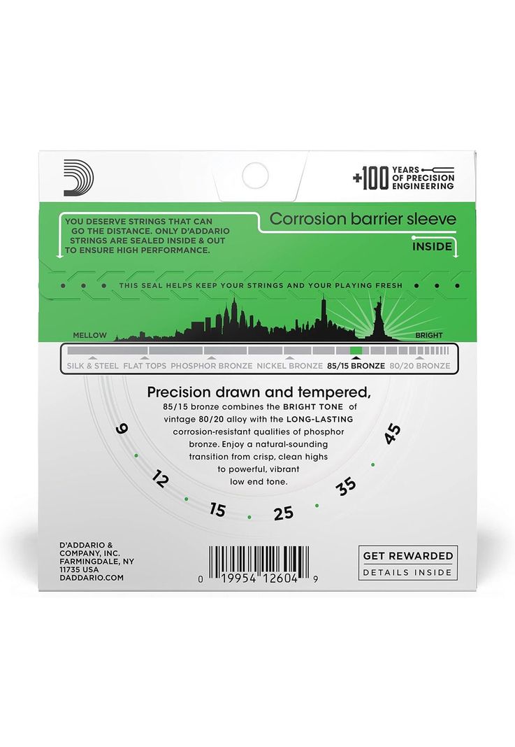 Set cuerdas para guitarra folk Daddario EZ890 009-2