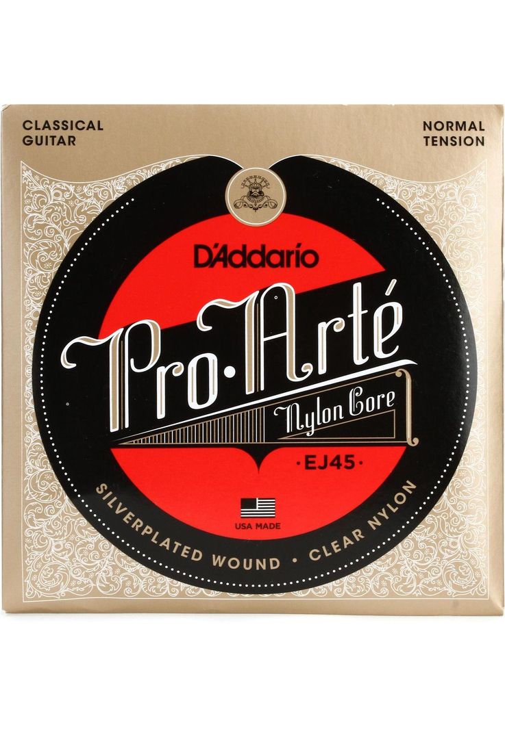 Set Cuerdas Nylon Guitarra Clásica Daddario Ej45 Normal-0