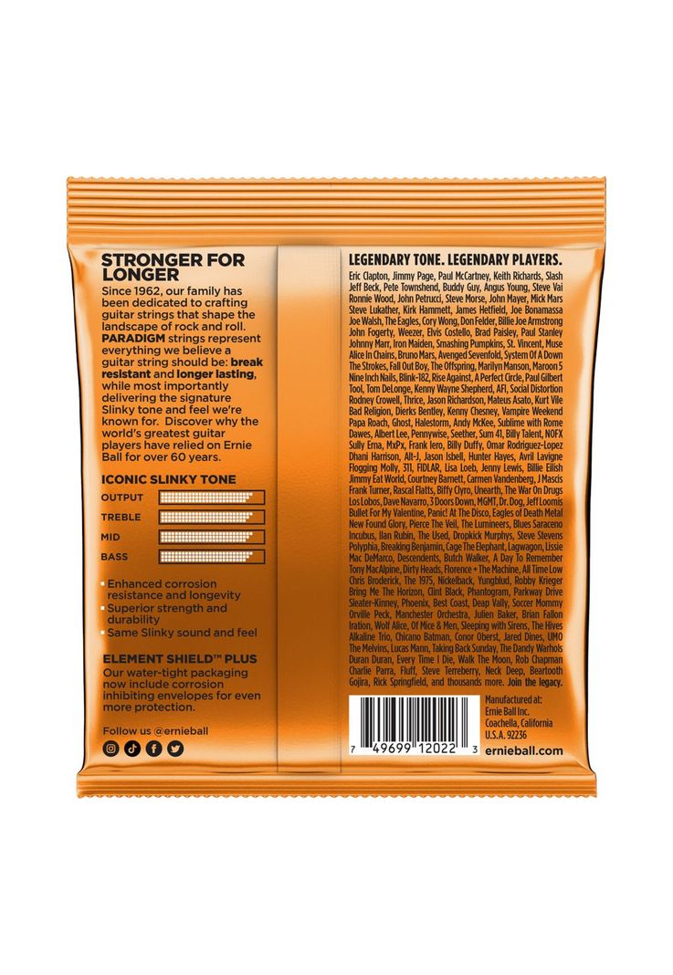 Cuerdas guitarra Ernie Ball 2022 PARADIGM HYBR. SLINKY 09/46-1
