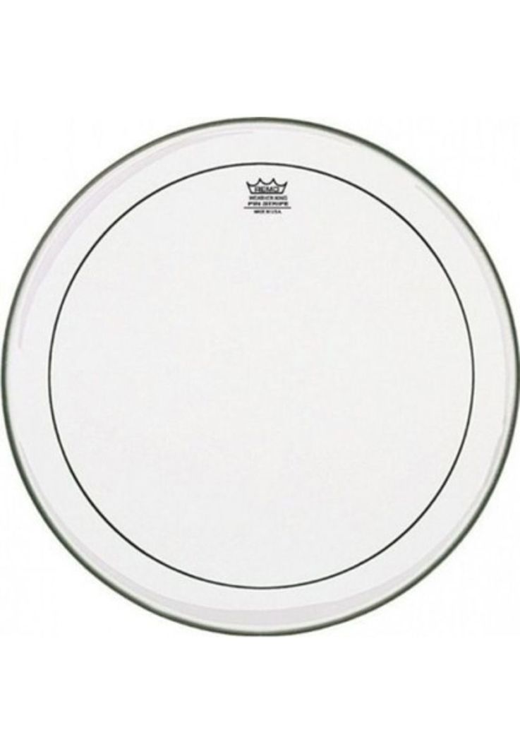 Parche para bombo Remo PS132000 Pinstripe 20 pulgadas-0