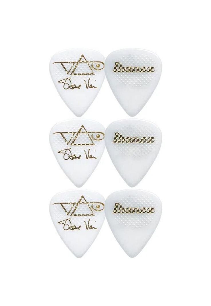 Pack de 6 uñetas Ibanez B1000SV RWH Steve Vai blanco-0