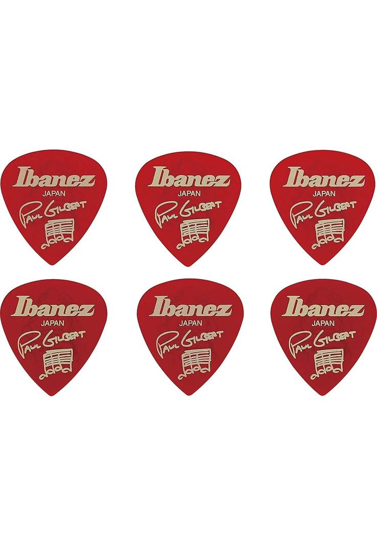Pack de 6 uñetas Ibanez B1000PG CA Paul Gilbert-0