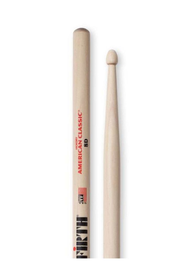 Baqueta Vic Firth 8D punta de madera serie American Classic-1