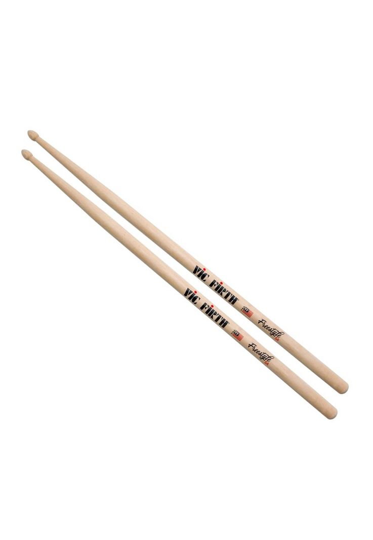 Baqueta Vic Firth Freestyle FS5A Punta de Madera-0