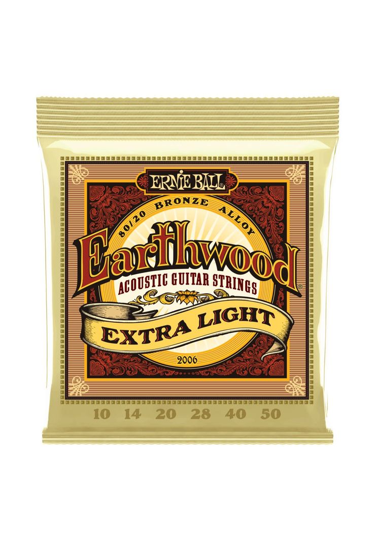 Set de Cuerdas guitarra folk Ernie Ball 2006 EXTRA LIGHT Diseno 2