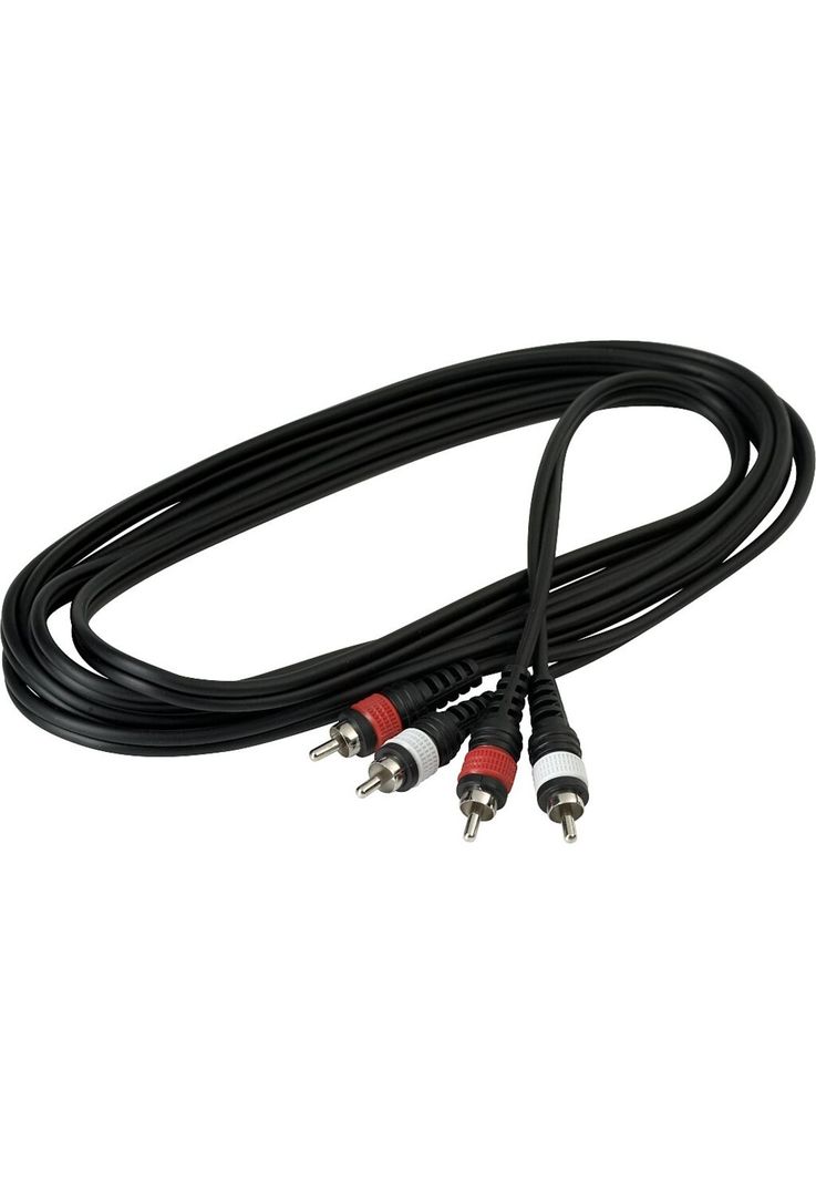 Cable de patch Rockbag RCL20944D4 3 metros RCA x2 - RCA x2-0