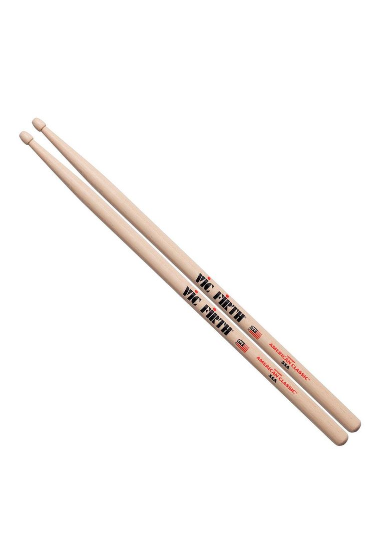 Baqueta Vic Firth Punta de madera 55A AMERICAN CLASSIC-0