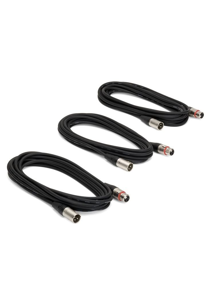 Pack de 3 cables para micrófono Samson MC18 XLR-0