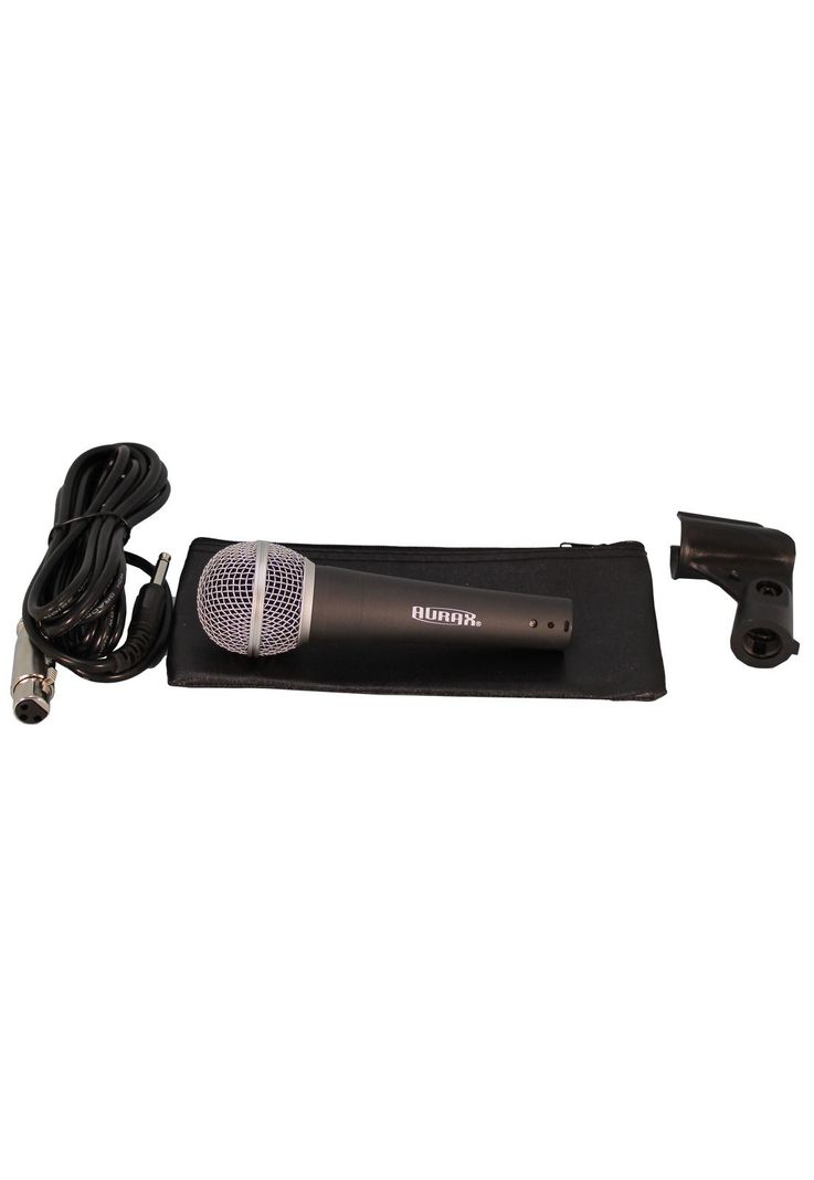 Micrófono Vocal dinámico Aurax GAM-S58 con pinza y cable-1