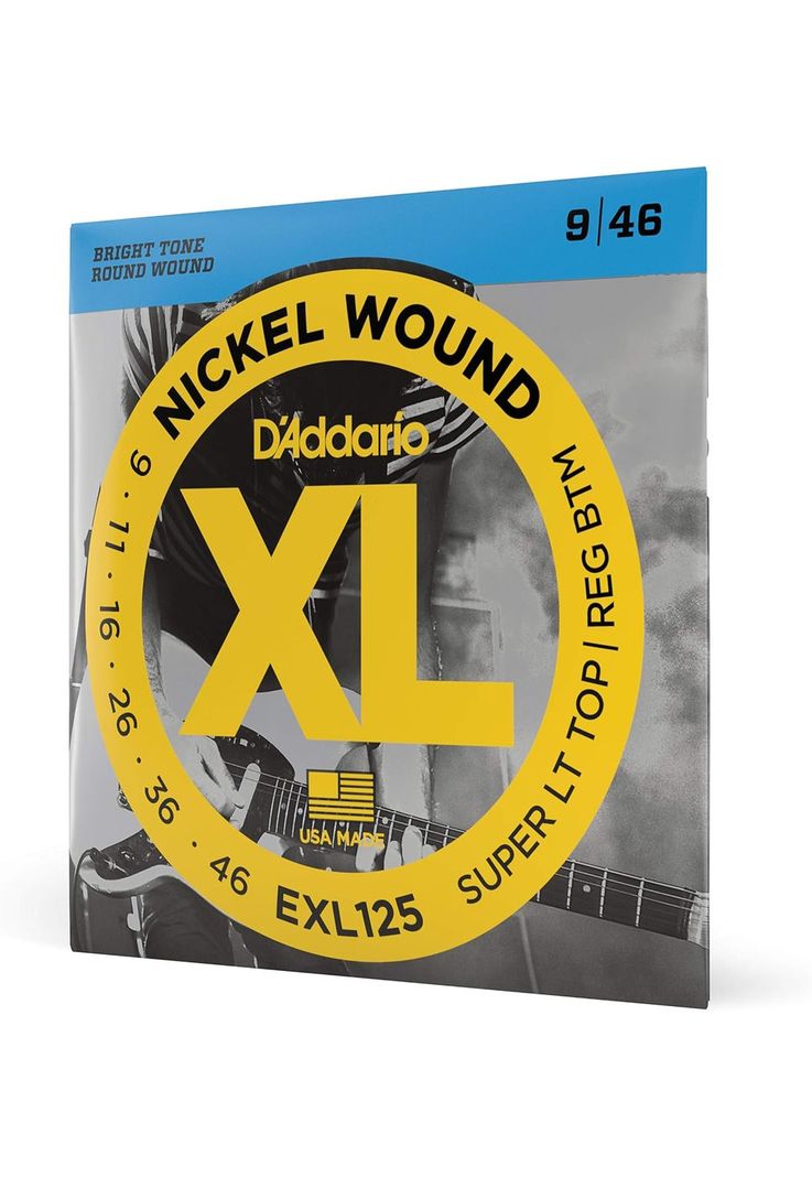 Cuerdas para Guitarra Eléctrica D'Addario EXL125 9-46 Niquel-0