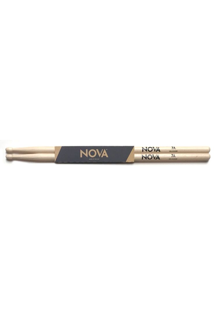 Baquetas Vic Firth Nova N7A 7A punta de madera-0