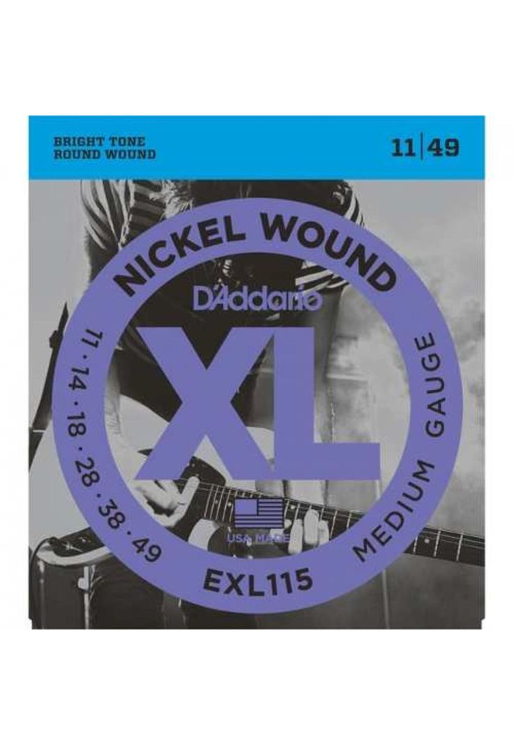 Set de cuerdas para guitarra eléctrica Daddario EXL115 11-49-0