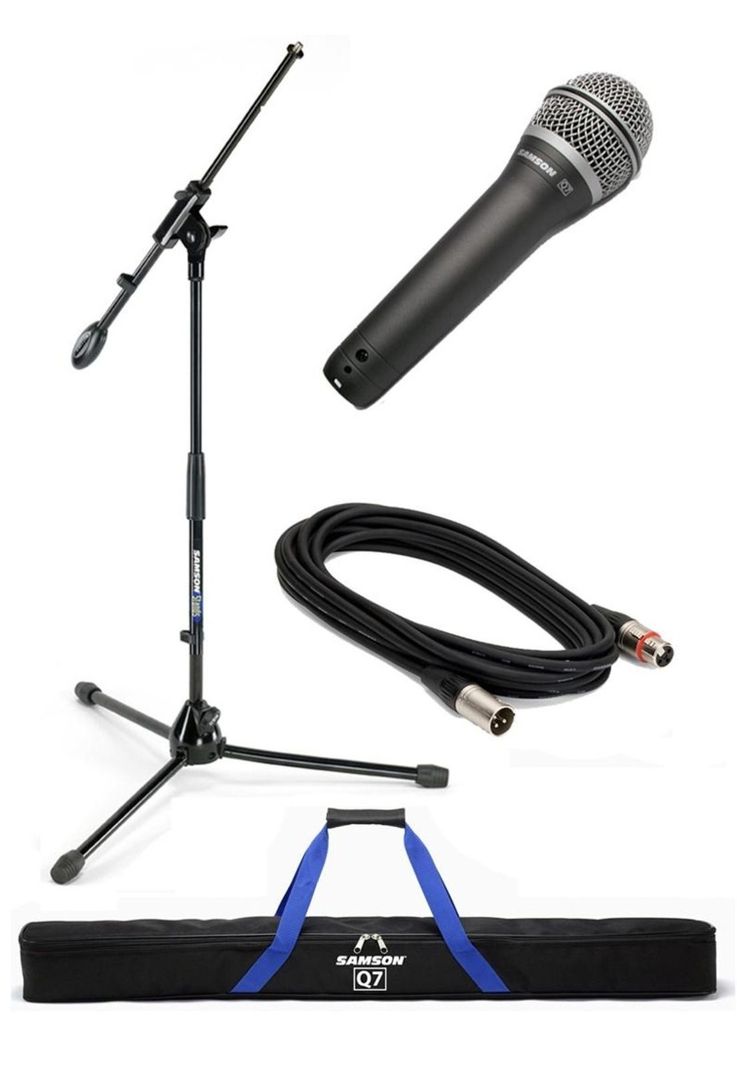Set micrófono Samson Q7VP incluye atril y cable-0