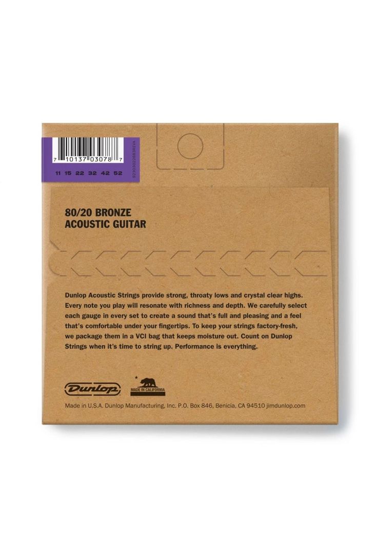Set de cuerdas para guitarra acústica Dunlop DAB1152-1