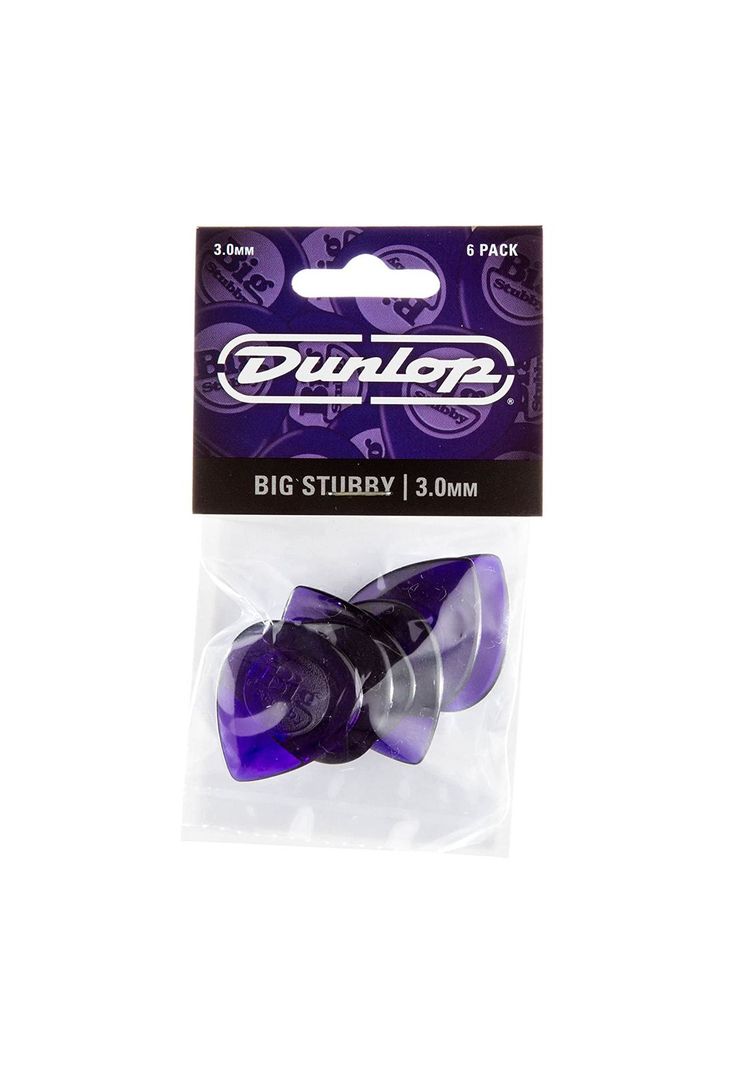 Pack de 6 uñetas Dunlop 475P3.0 Big Stubby-3