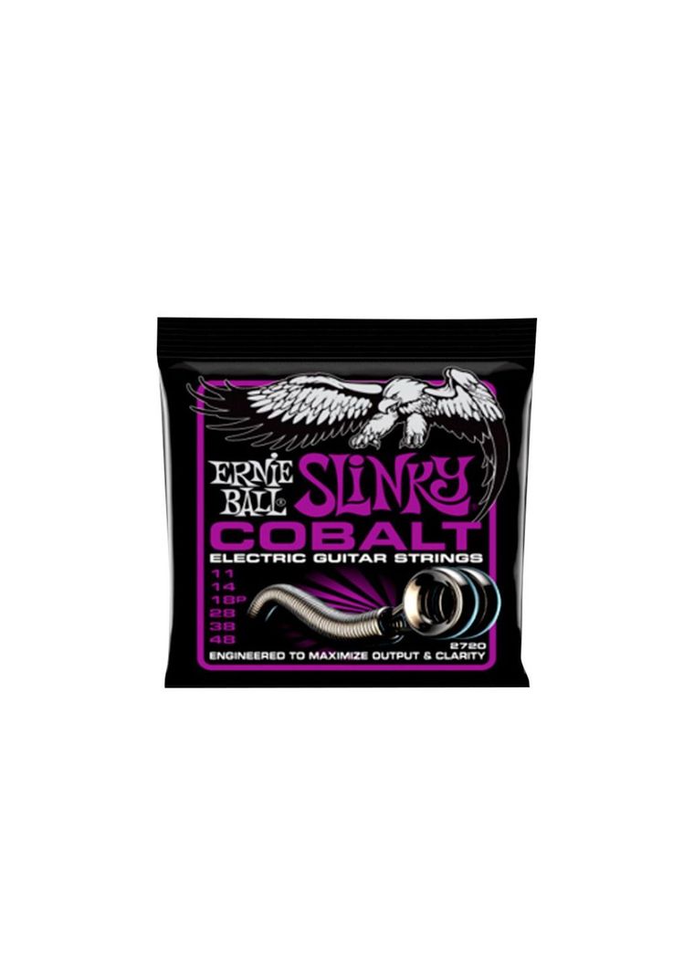 Cuerdas para guitarra eléctrica ERNIE BALL 11-48 Power Slinky Cobalt-0