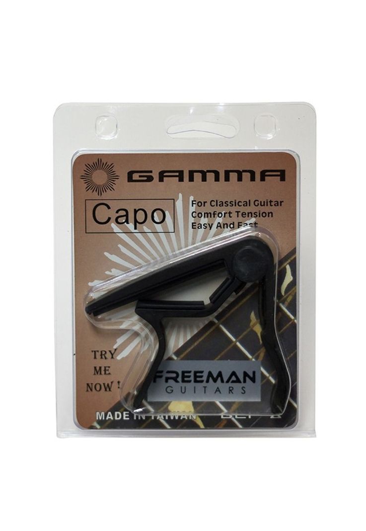 Capo para guitarra clásica Freeman FRGCP8 color negro-0