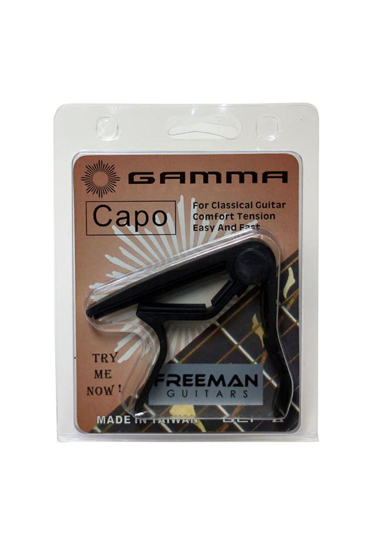 Capo para guitarra clasica Freeman FRGCP8 color negro Diseno 2