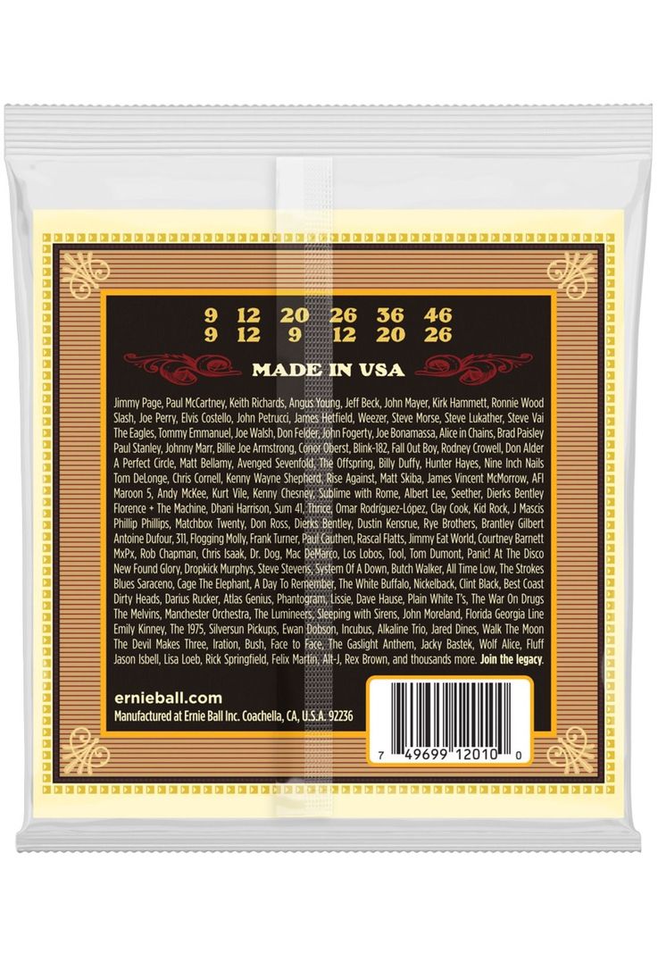 Cuerdas guitarra folk Ernie Ball 2010 ERTHWD 12ST LIGHT-1