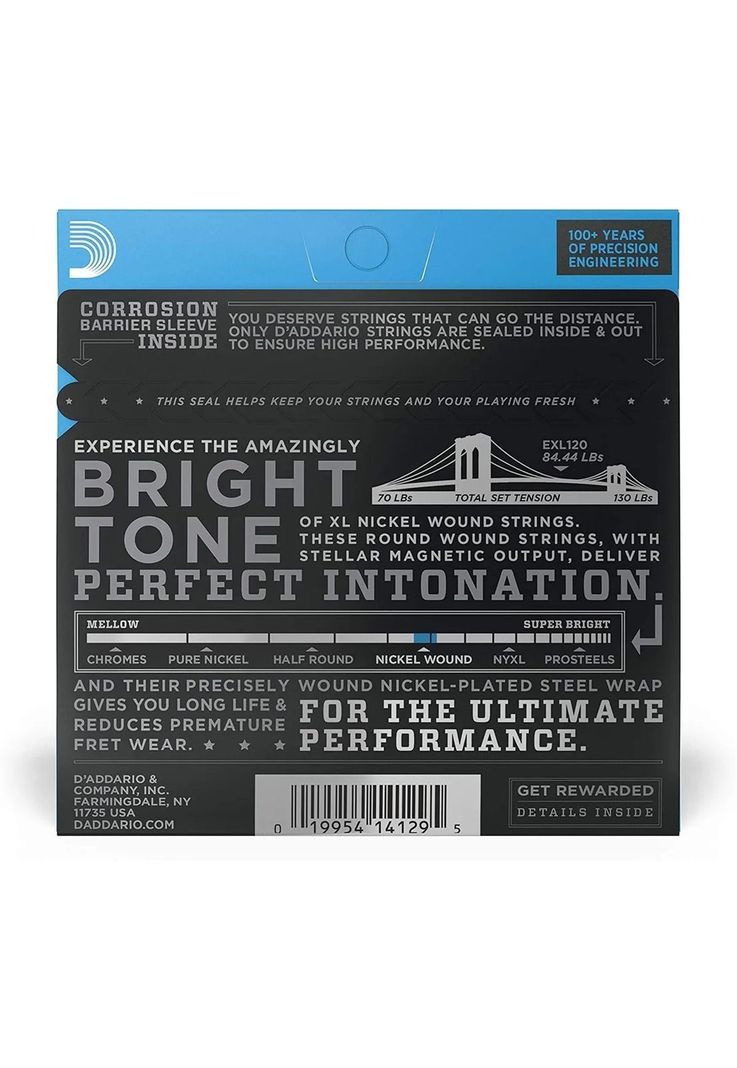 Set Cuerdas de guitarra eléctrica Daddario EXL120 009-1