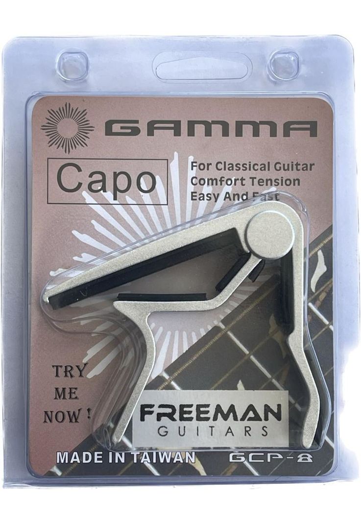 Capo para guitarra clásica Freeman FRGCP8 plateado-5