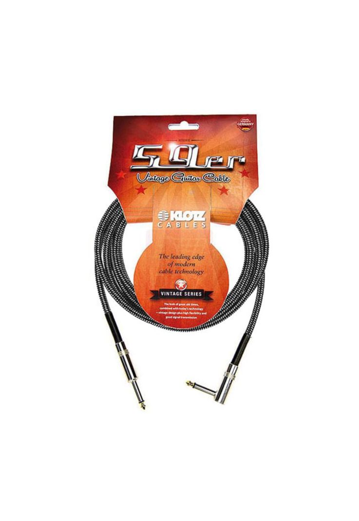 Cable de instrumento Klotz VINA-450 - 4.5 mts Negro y Blanco-0