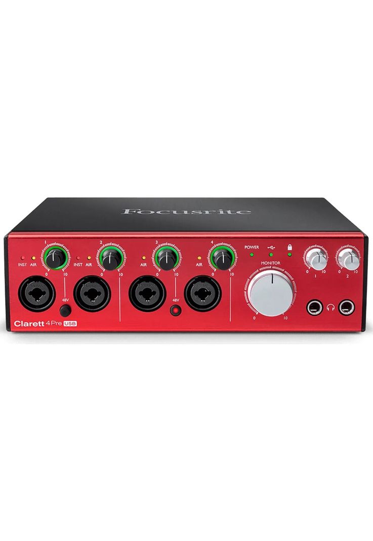 Interfaz de audio USB Focusrite CLARETT 4PRE USB-1