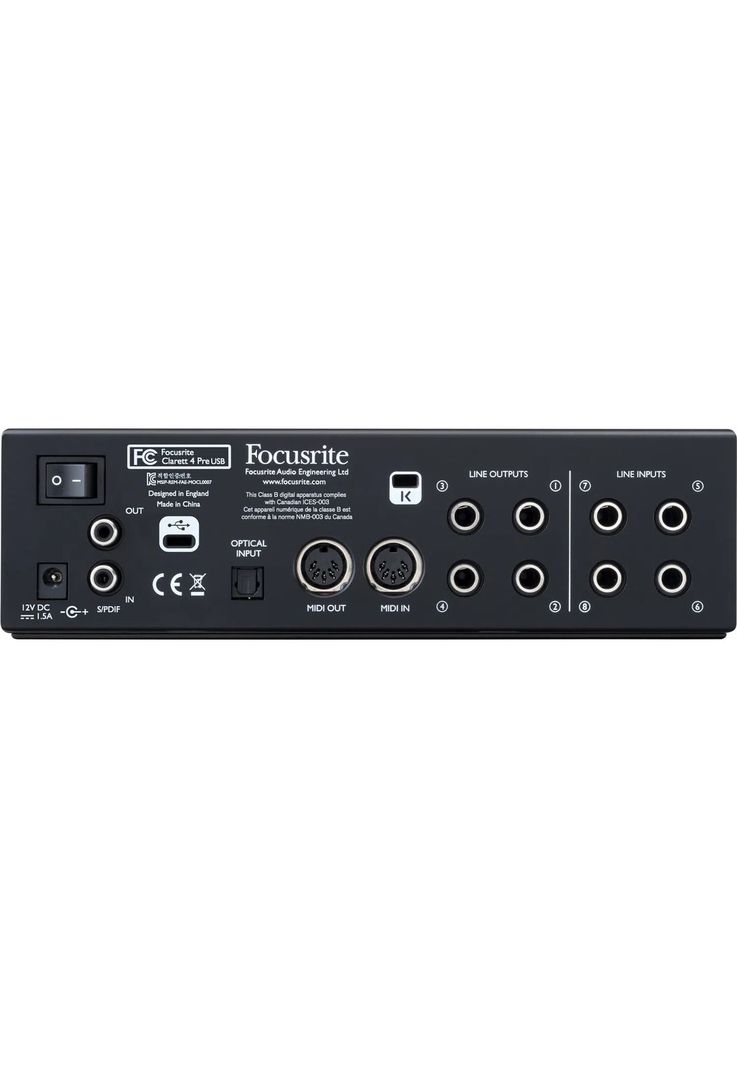 Interfaz de audio USB Focusrite CLARETT 4PRE USB-2
