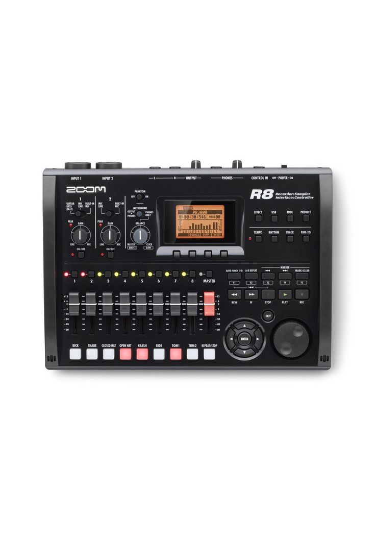Interface De Grabación Zoom R8-0