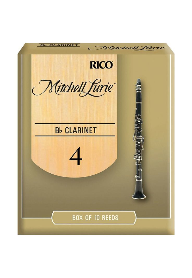 Caja 10 cañas Rico RML10BCL400 clarinete Bb M.Lurie medida 4-0