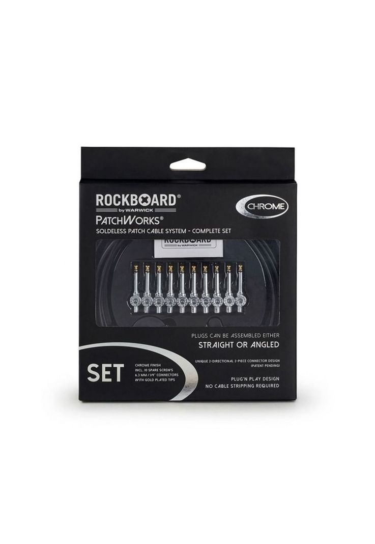 Pack conectores + cable de instrumento RockCable RBO CAB PW-0