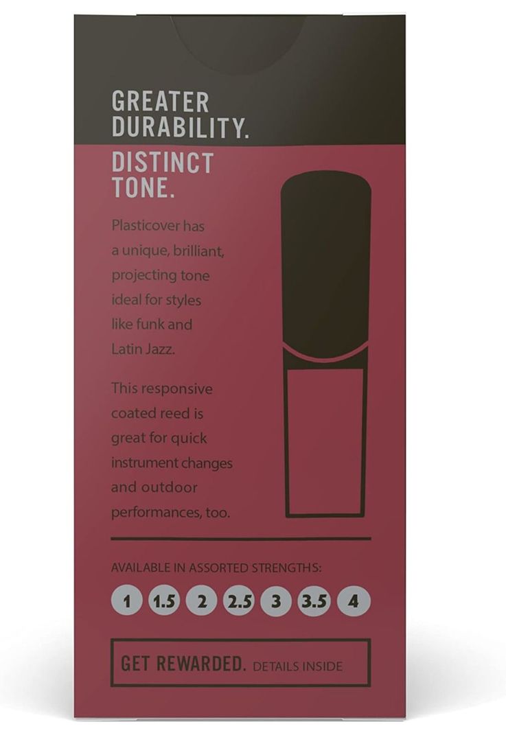 Set de cañas 5 para saxofón alto D'addario Plasticover 4.0-2