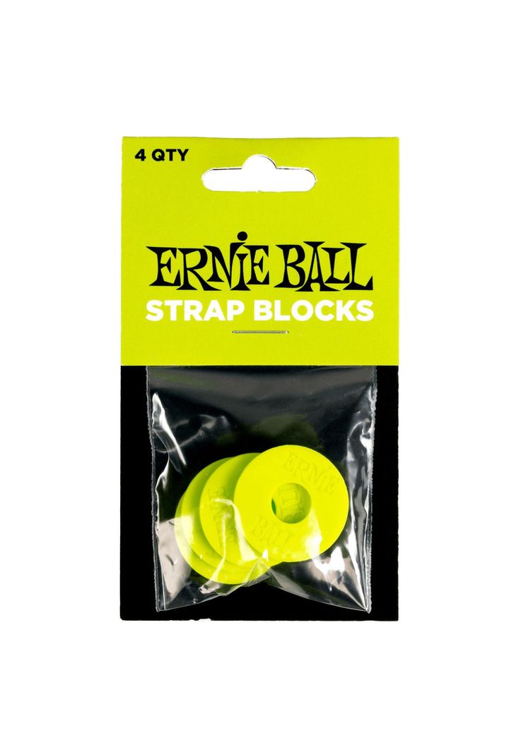 Straps Blocks Ernie Ball P05622 Verde 4 unidades-0
