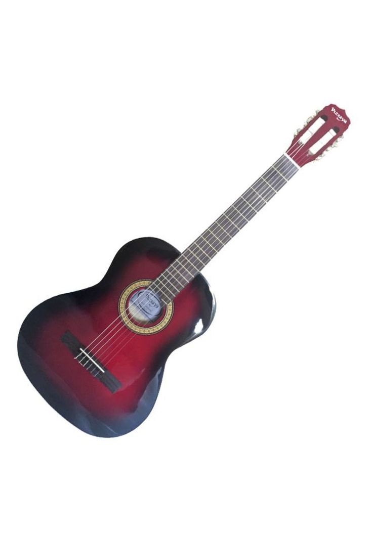 Guitarra acústica Vizcaya ARCG34 Roja Nylon Tamaño 3/4-0
